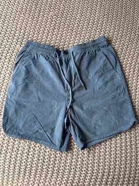 Laguna B Men's Flat Front Shorts — Slate Blue